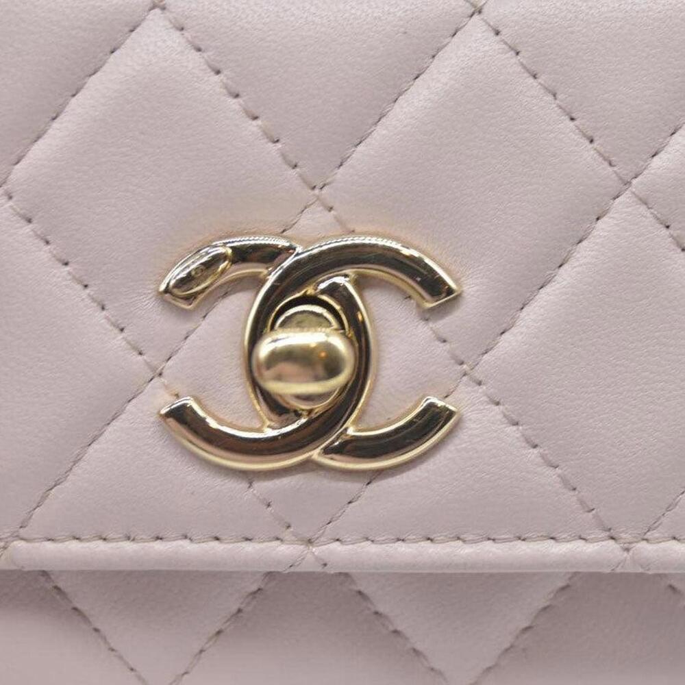 $3125 Chanel Quilted Mini Trendy CC Wallet On Chain Light - Picture 9 of 15